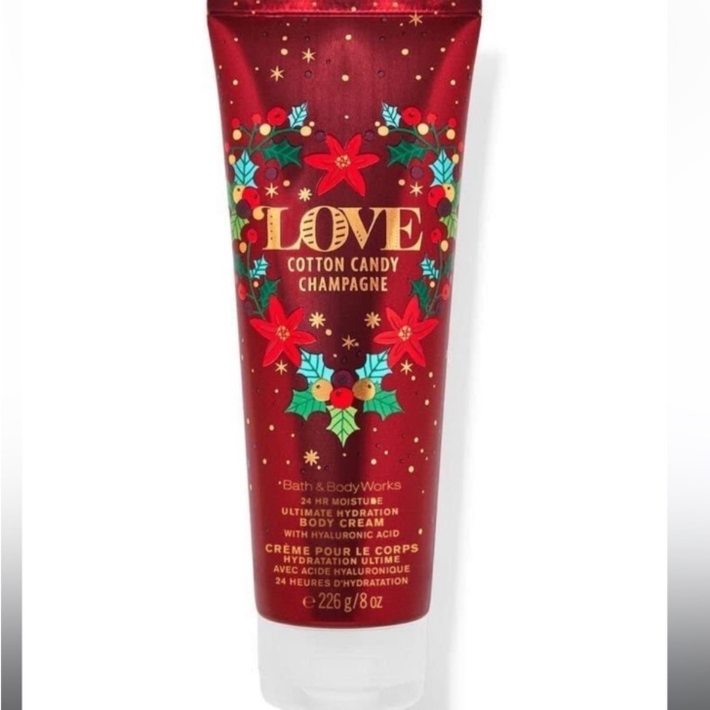 NWT Bath and Body Works LOVE Cotton Candy Champagne Body Cream